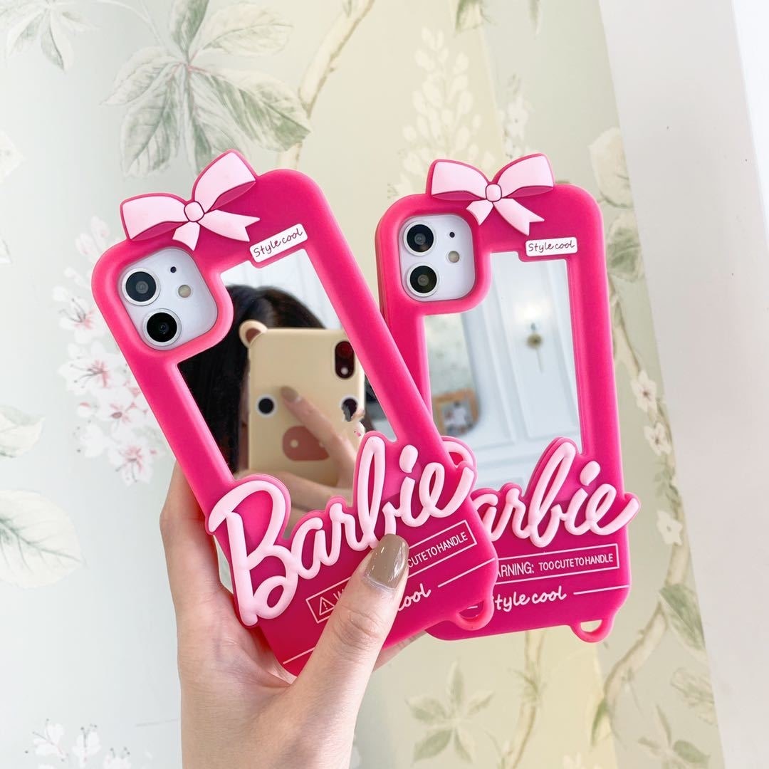 Barbie Cute Soft Mirror iPhone Case Fashionable Protection for