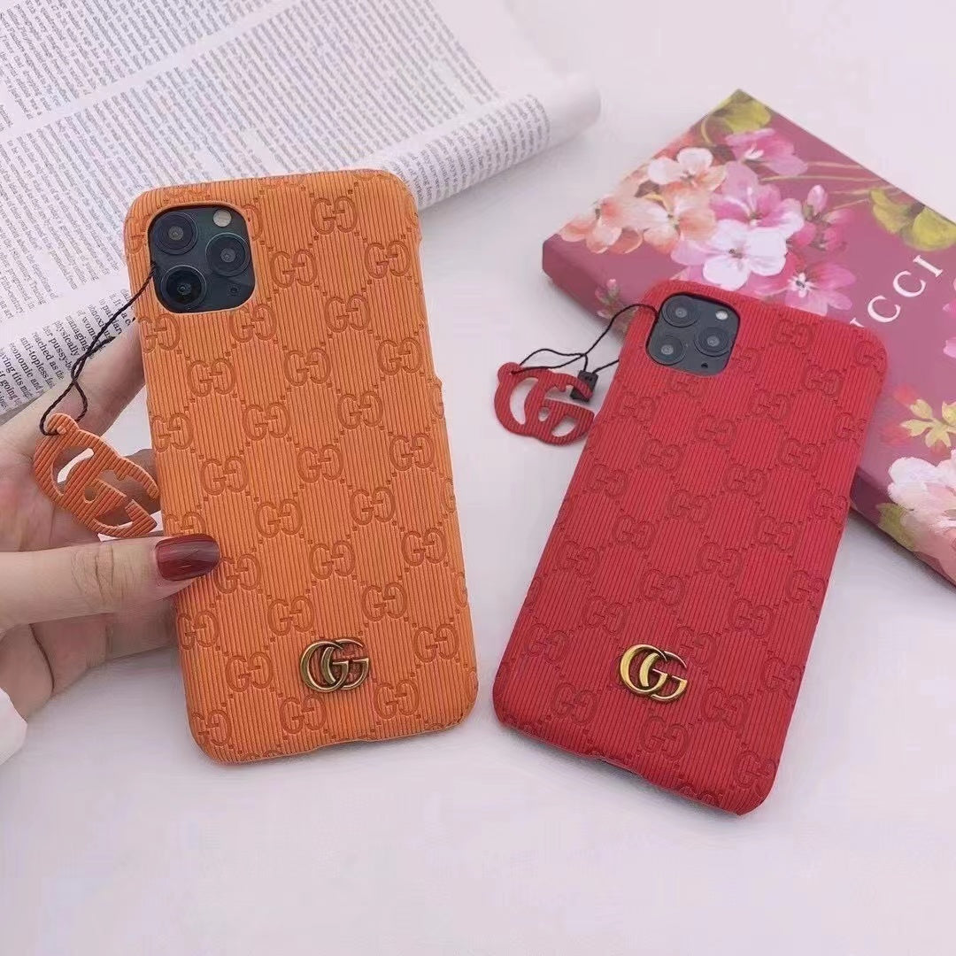 Vibrant GG-Inspired Monogram Phone Cases with Bold Colors