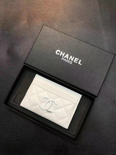 Elegant Chanel card holder with timeless design