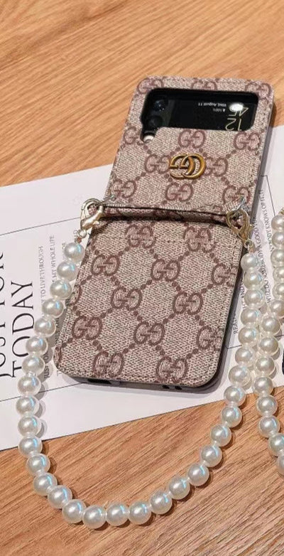 GG & LV luxury phone case with iconic design for Samsung Galaxy Z Flip