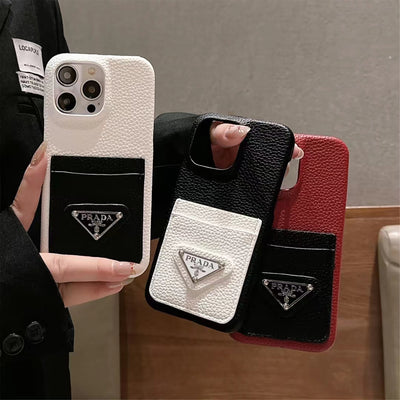 Stylish Prada phone cover with card slot