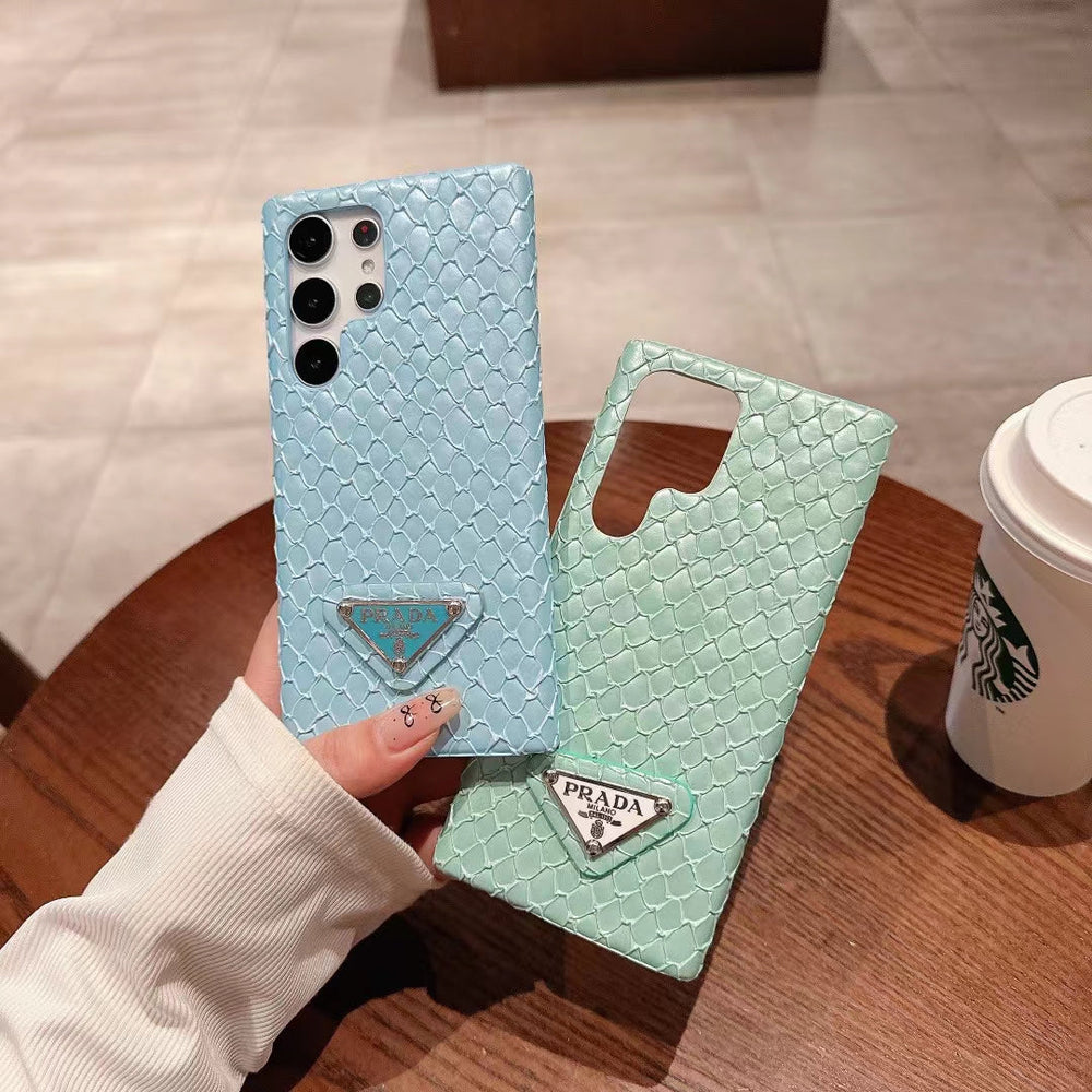 Luxurious Prada Snake Pattern Phone Cover for Samsung Galaxy