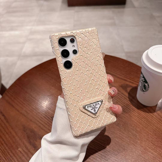 Fashionable Prada Snake Texture Case for Samsung Galaxy Phones