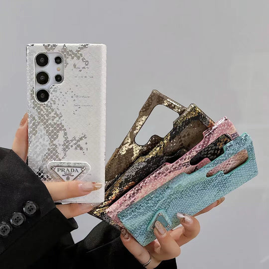 Luxury Samsung Case with Snake Pattern Texture