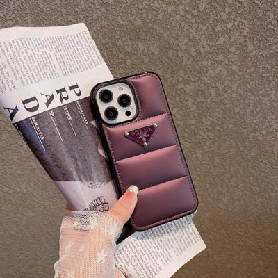 Purple Prada Puffer iPhone Case - Premium Quality