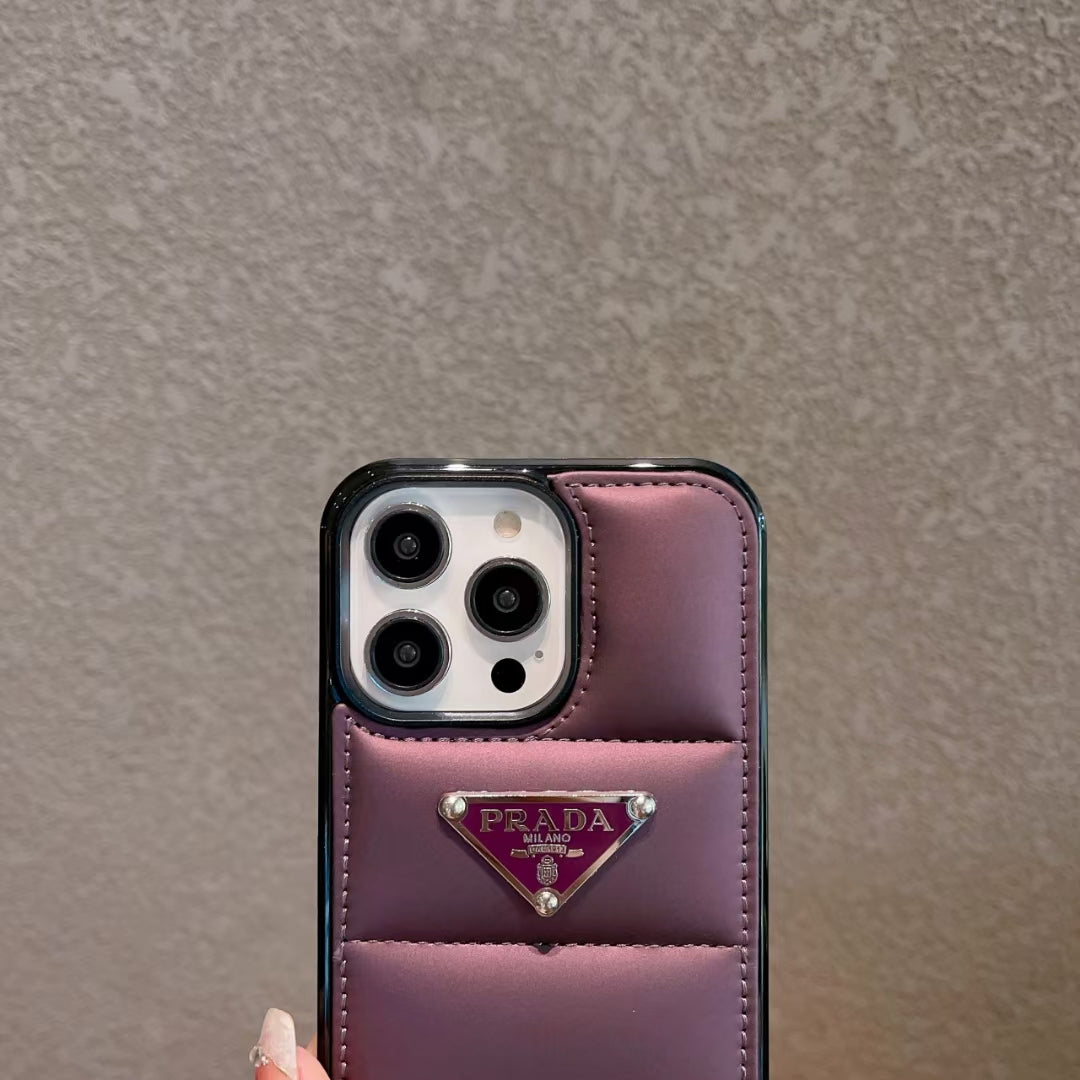 Purple Prada Puffer iPhone Case - Premium Quality