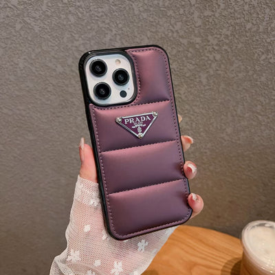 Purple Prada Puffer iPhone Case - Premium Quality