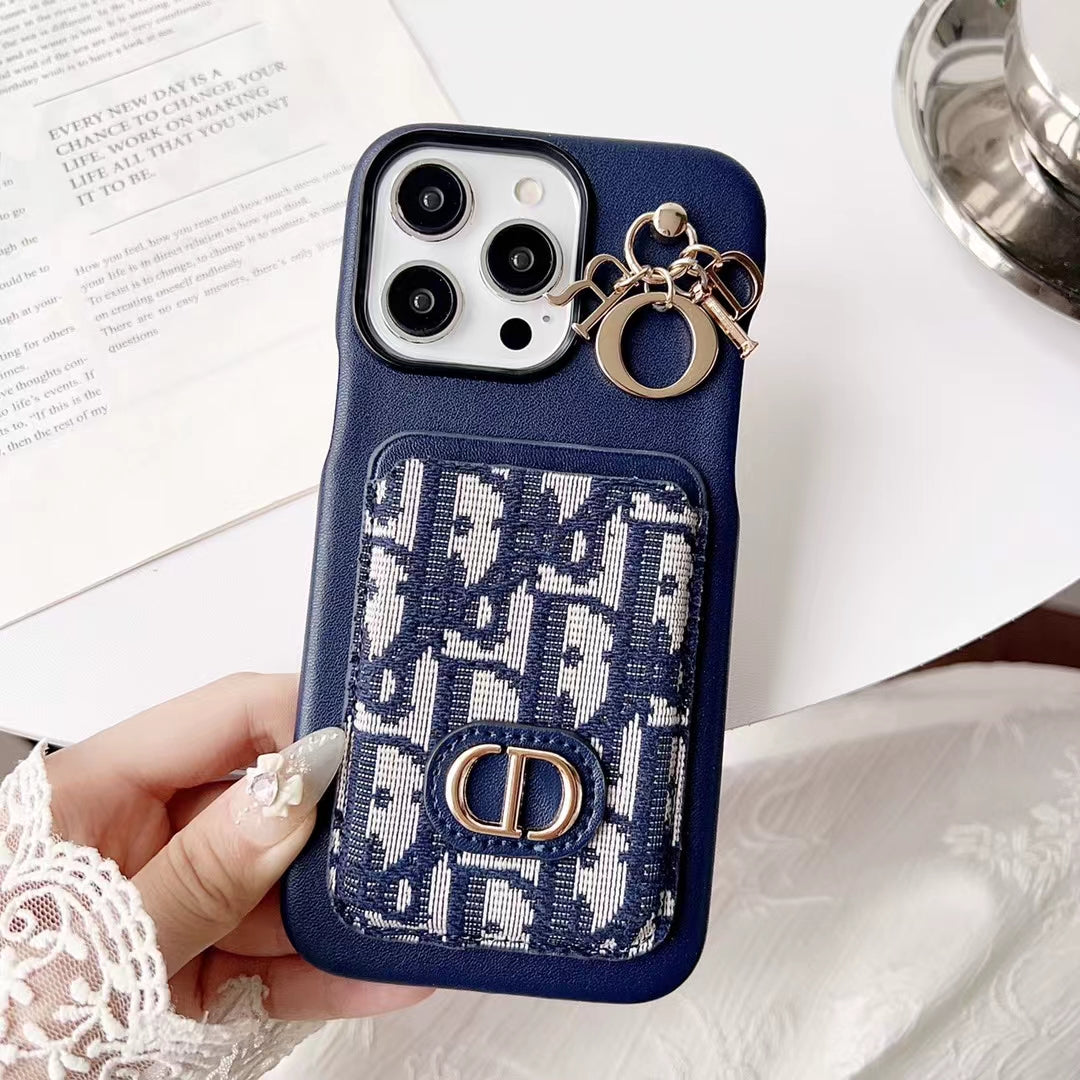 Luxurious black iPhone cover with Dior branding