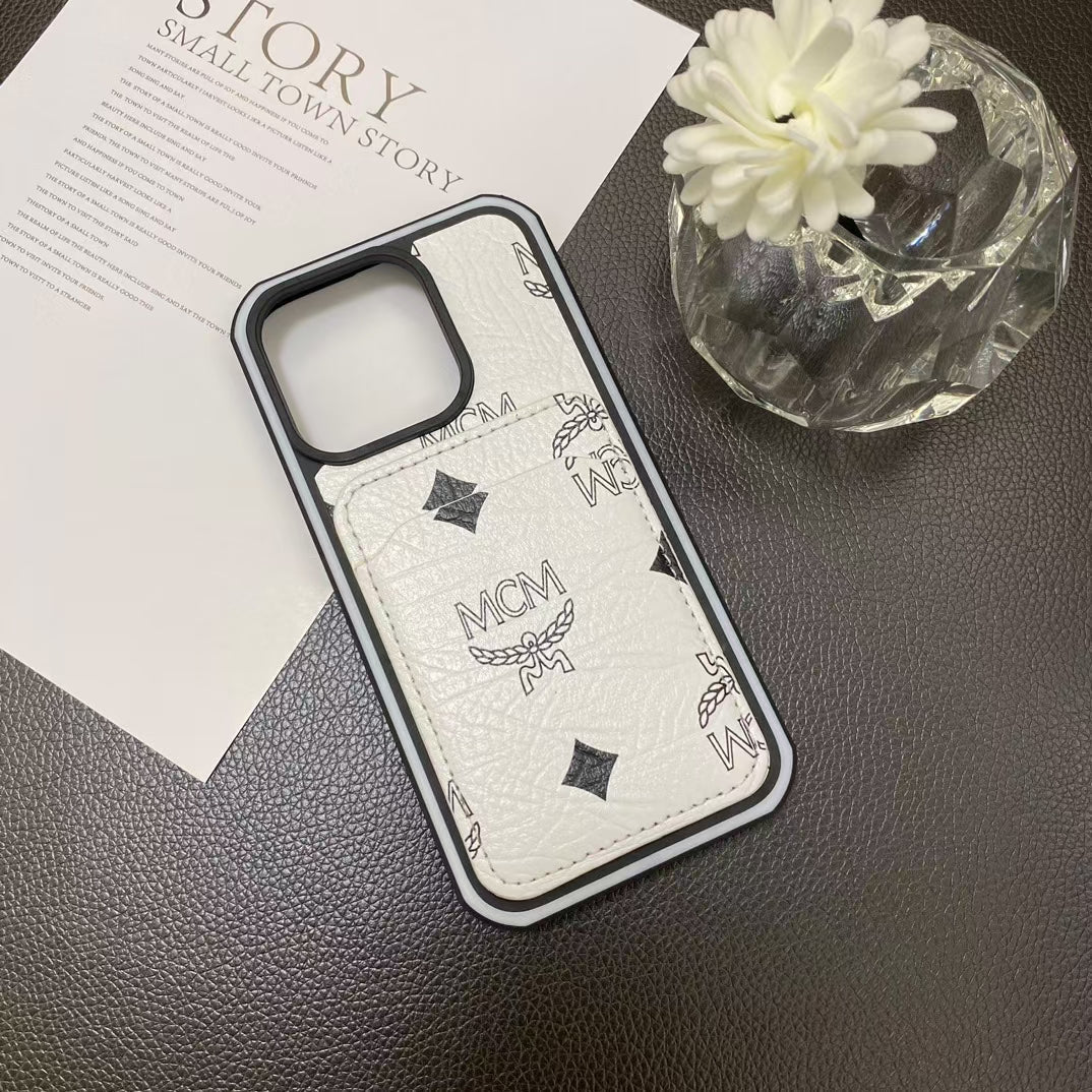 MCM iPhone Case - Card Holder Included