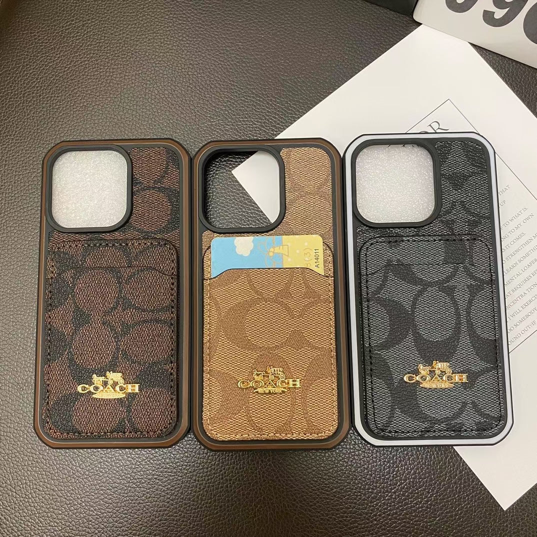 Chic iPhone Case with Built-in Card Holde
