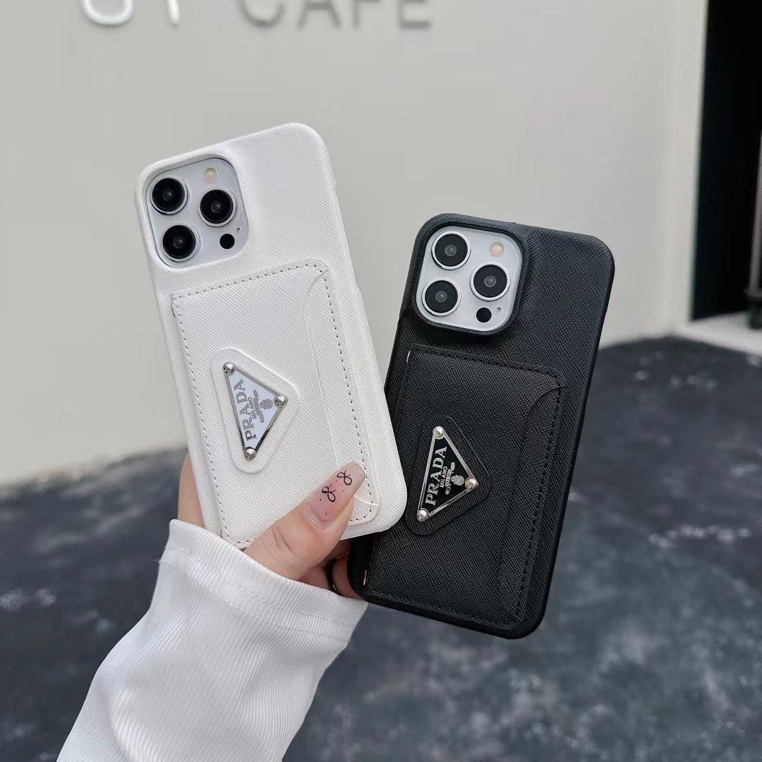 Luxury Inspired iPhone Case with Card Holder