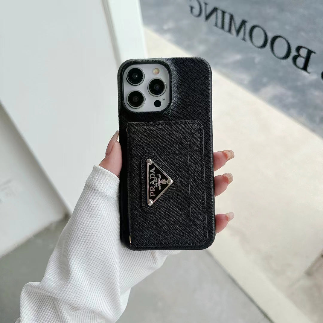 Luxury Inspired iPhone Case with Card Holder