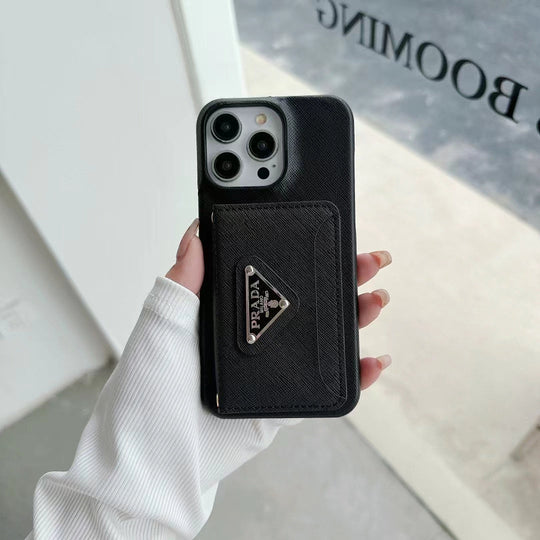 Luxury Inspired iPhone Case with Card Holder