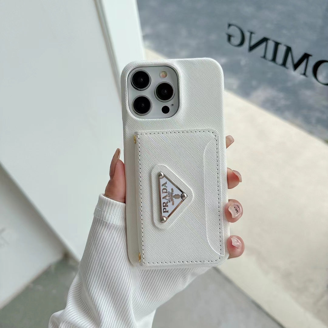 Luxury Inspired iPhone Case with Card Holder