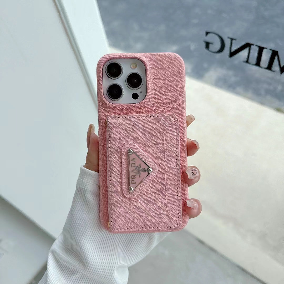 Luxury Inspired iPhone Case with Card Holder
