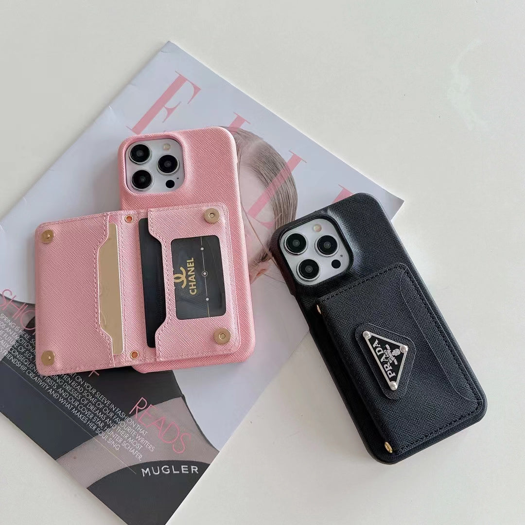 Luxury Inspired iPhone Case with Card Holder