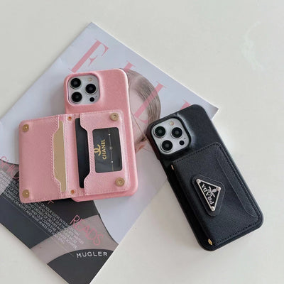 Luxury PR-Inspired iPhone Case with Card Holder