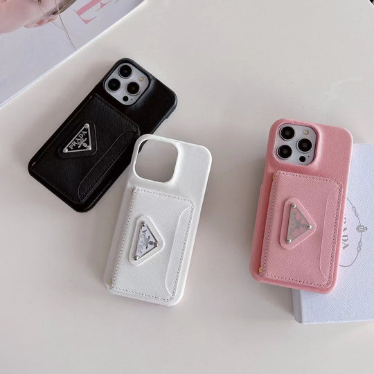 Luxury Inspired iPhone Case with Card Holder