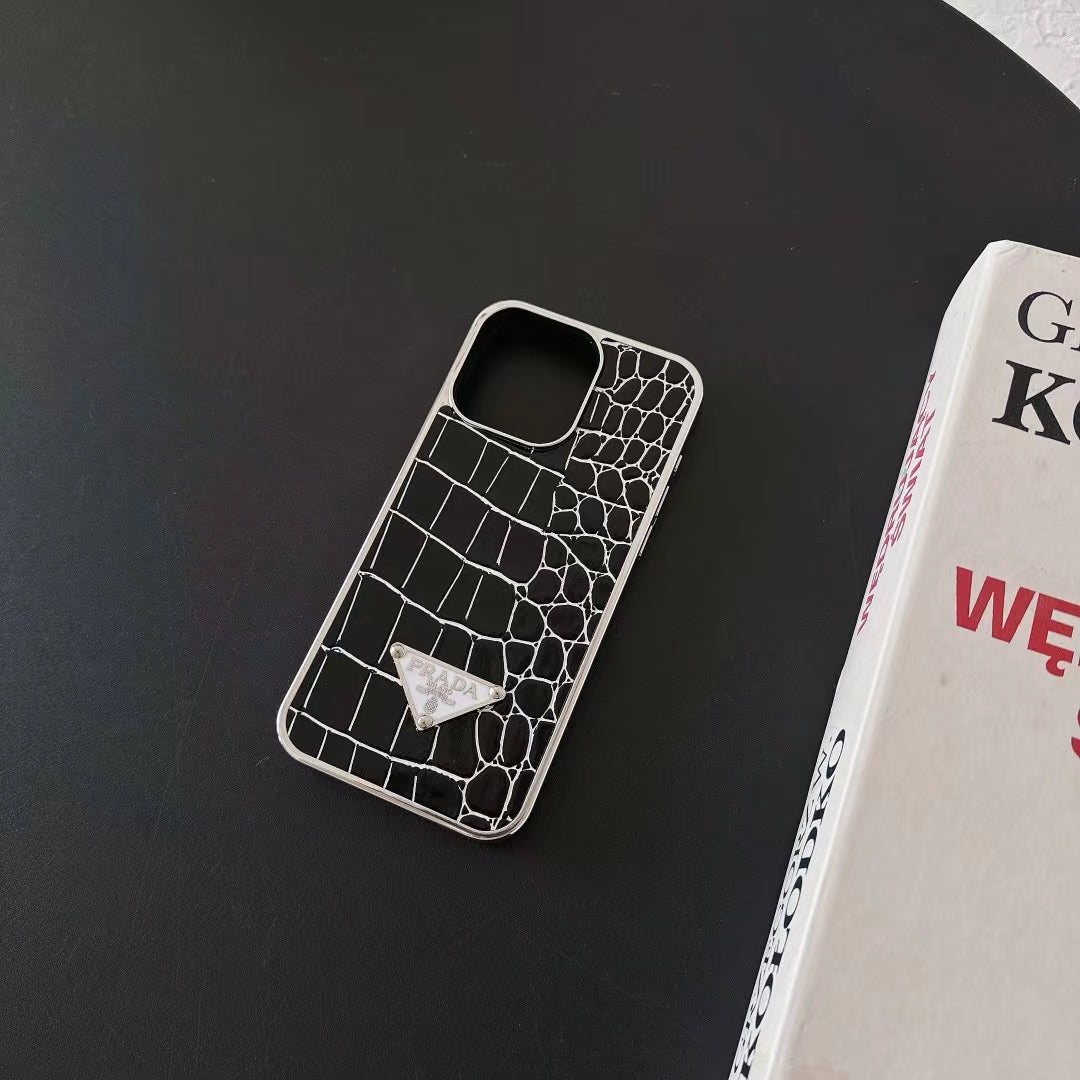 Luxury Inspired Croc Texture iPhone Case