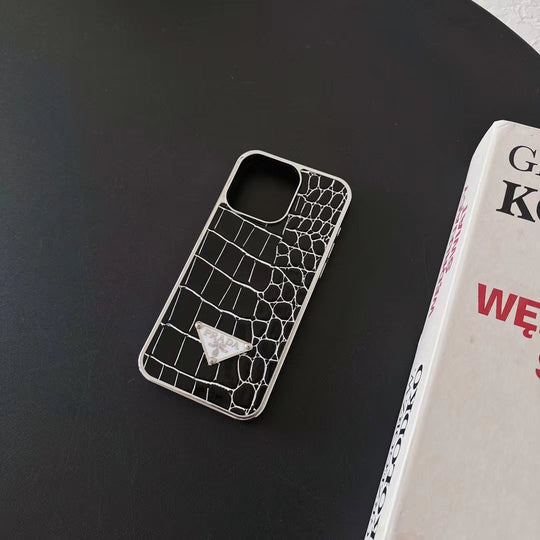 Luxury Inspired Croc Texture iPhone Case