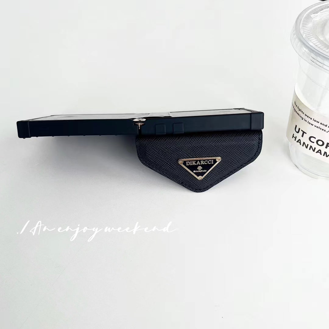 Luxury Designer-Inspired Z Flip Phone Case with Card Holder