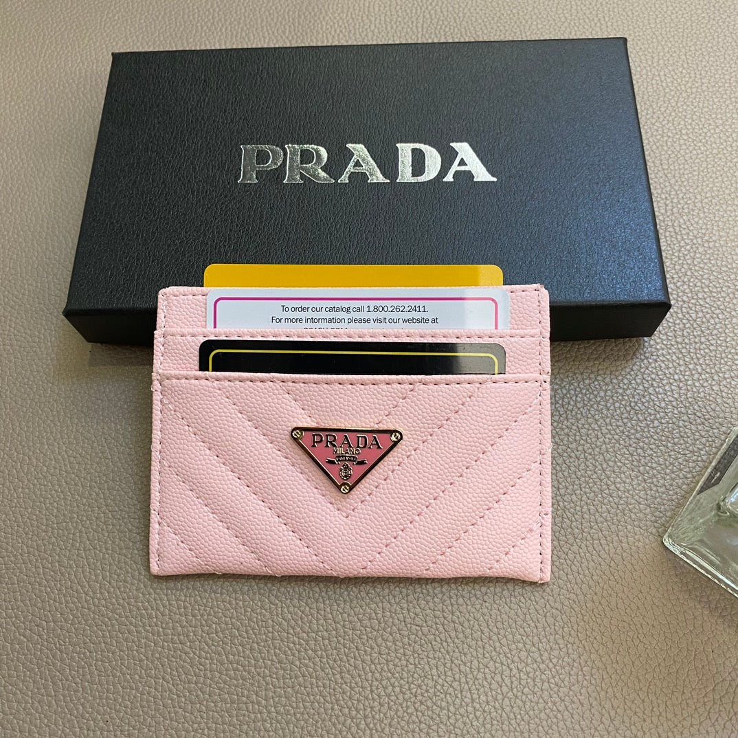 Chic Parad Lady Card Holder in Classic Tan Leather