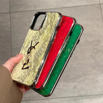 Luxury YL-Inspired Snakeskin iPhone Case Collection