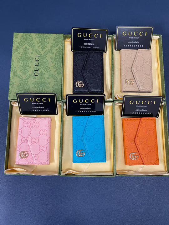 Luxury Gucci wallet with embossed logo and high-quality leather