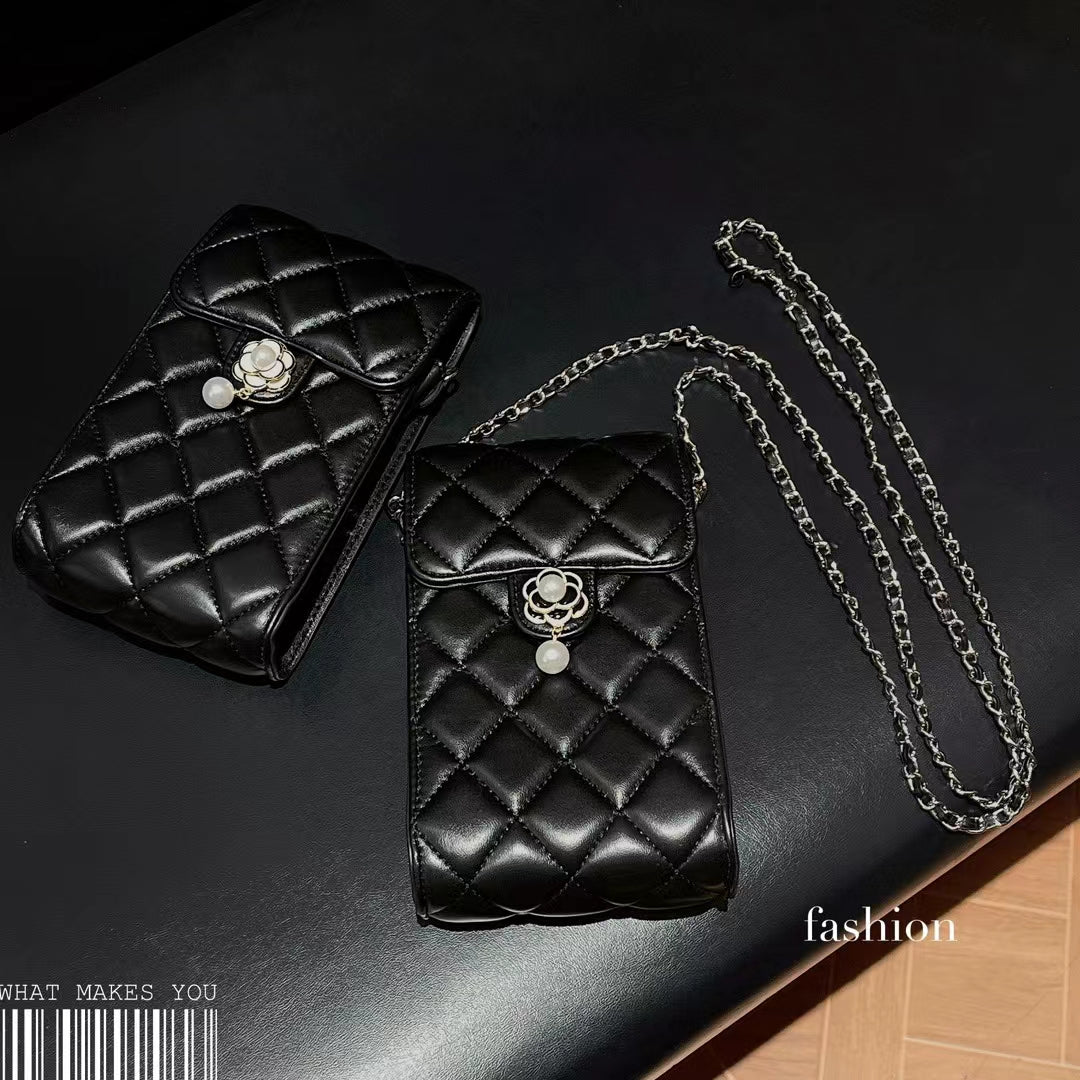 Chanel Luxury Phone Bag with Secure Closure – Top View