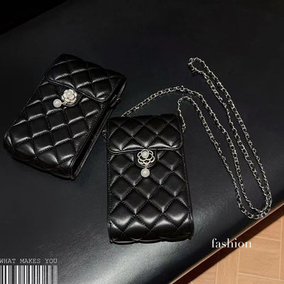 Chanel Luxury Phone Bag with Secure Closure – Top View