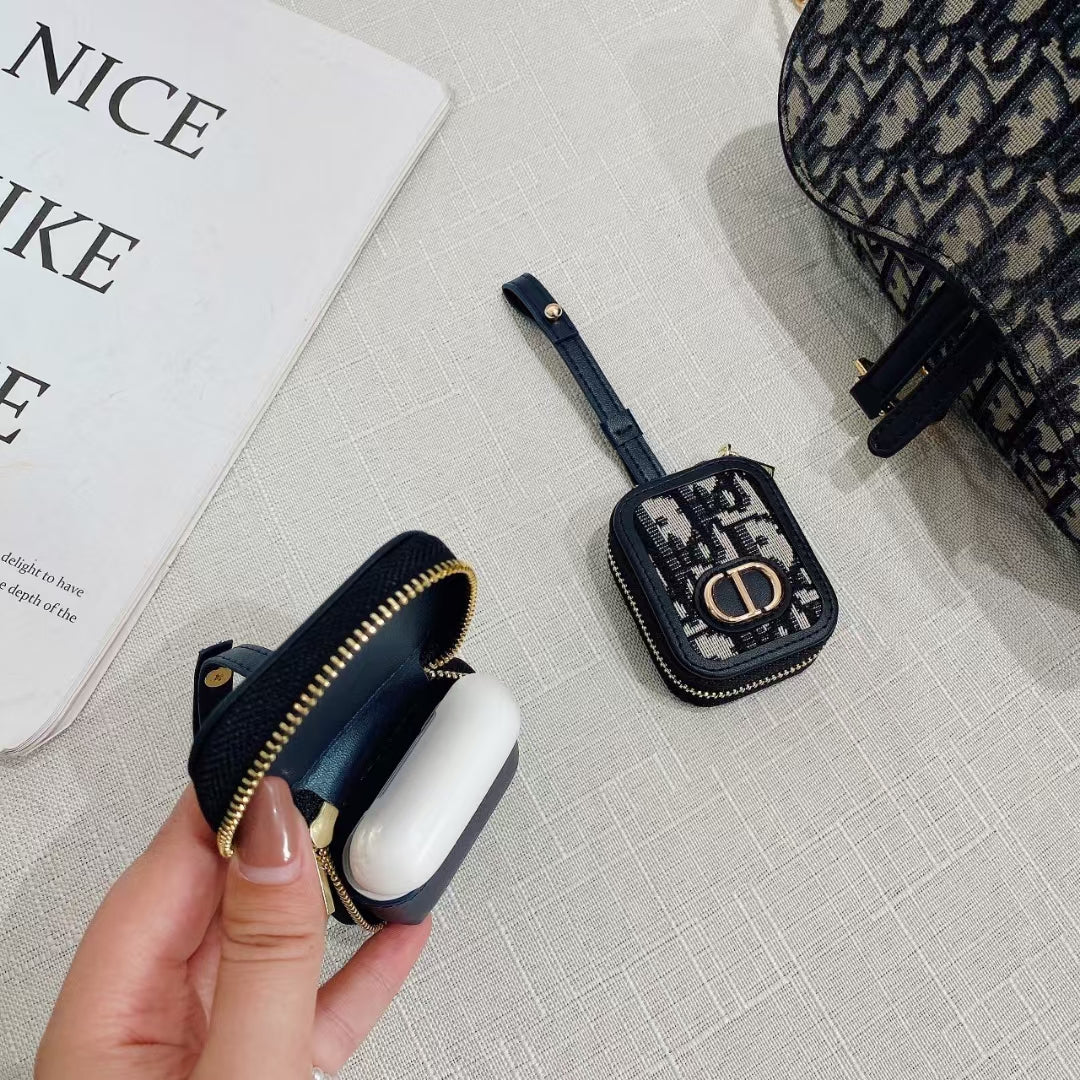 Back of Dior AirPods Case &amp; Bag with branding