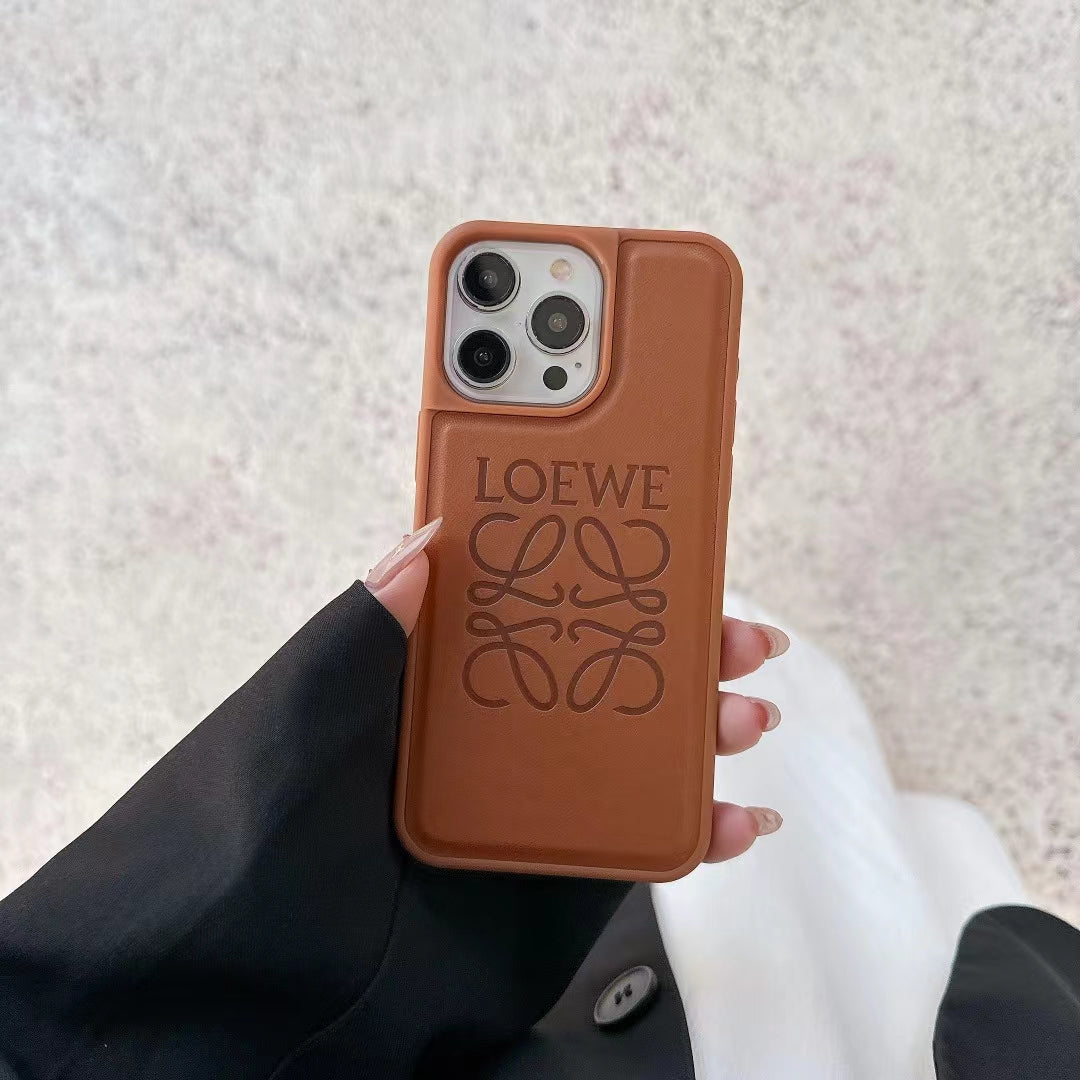 Detailed view of Loewe iPhone Case with precision cutouts