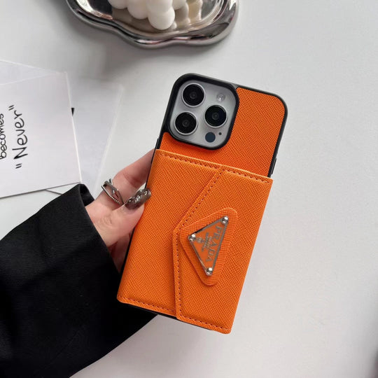 Elegant iPhone Case with Card Holder – Luxury Chic Design