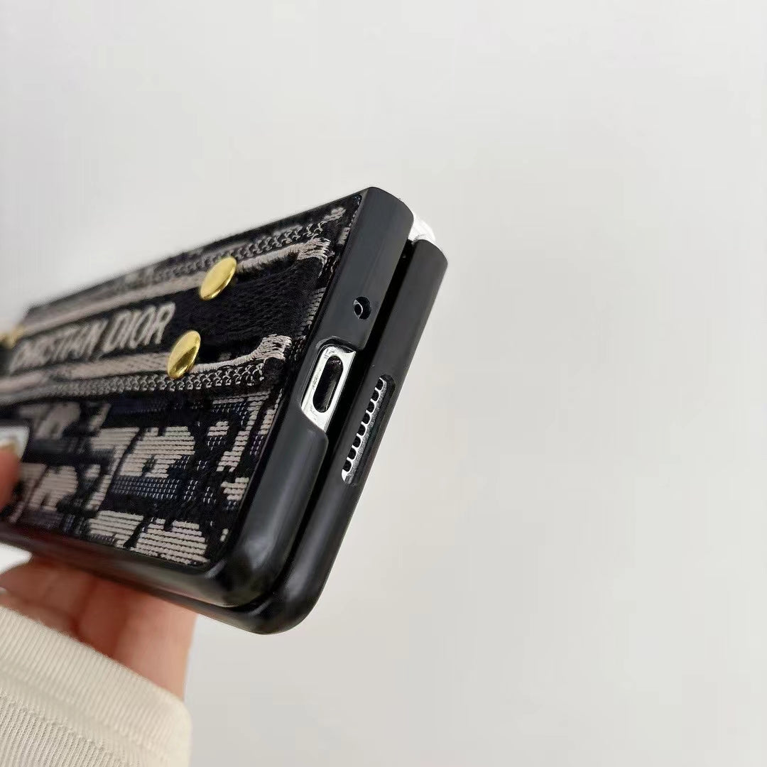 Inspired Design Luxury Z Flip Case with Strap
