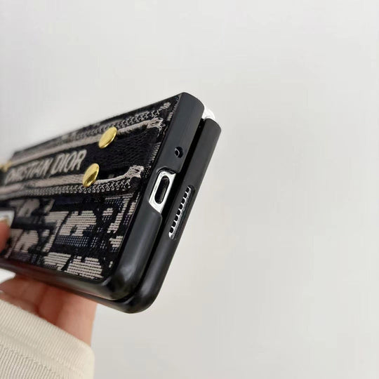 Inspired Design Luxury Z Flip Case with Strap
