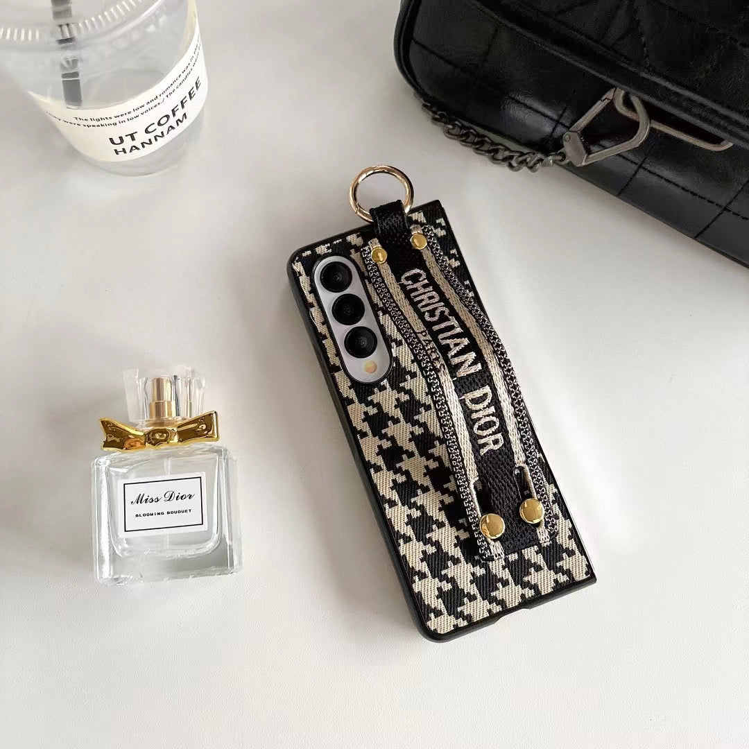 Inspired Design Luxury Z Flip Case with Strap