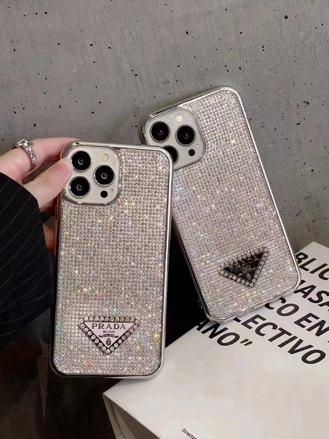 Luxury PR Diamond iPhone Case – Elegant Sparkling Design