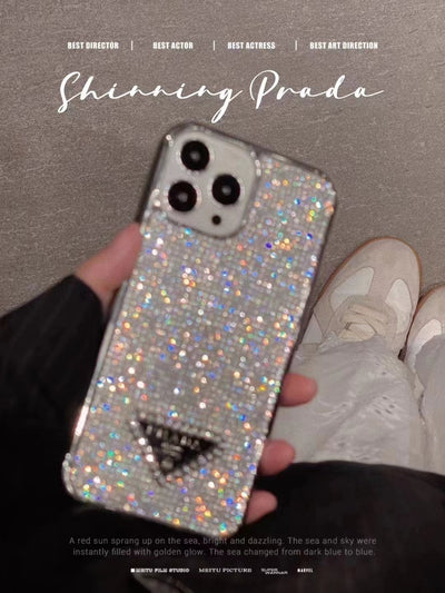 Luxury PR Diamond iPhone Case – Elegant Sparkling Design