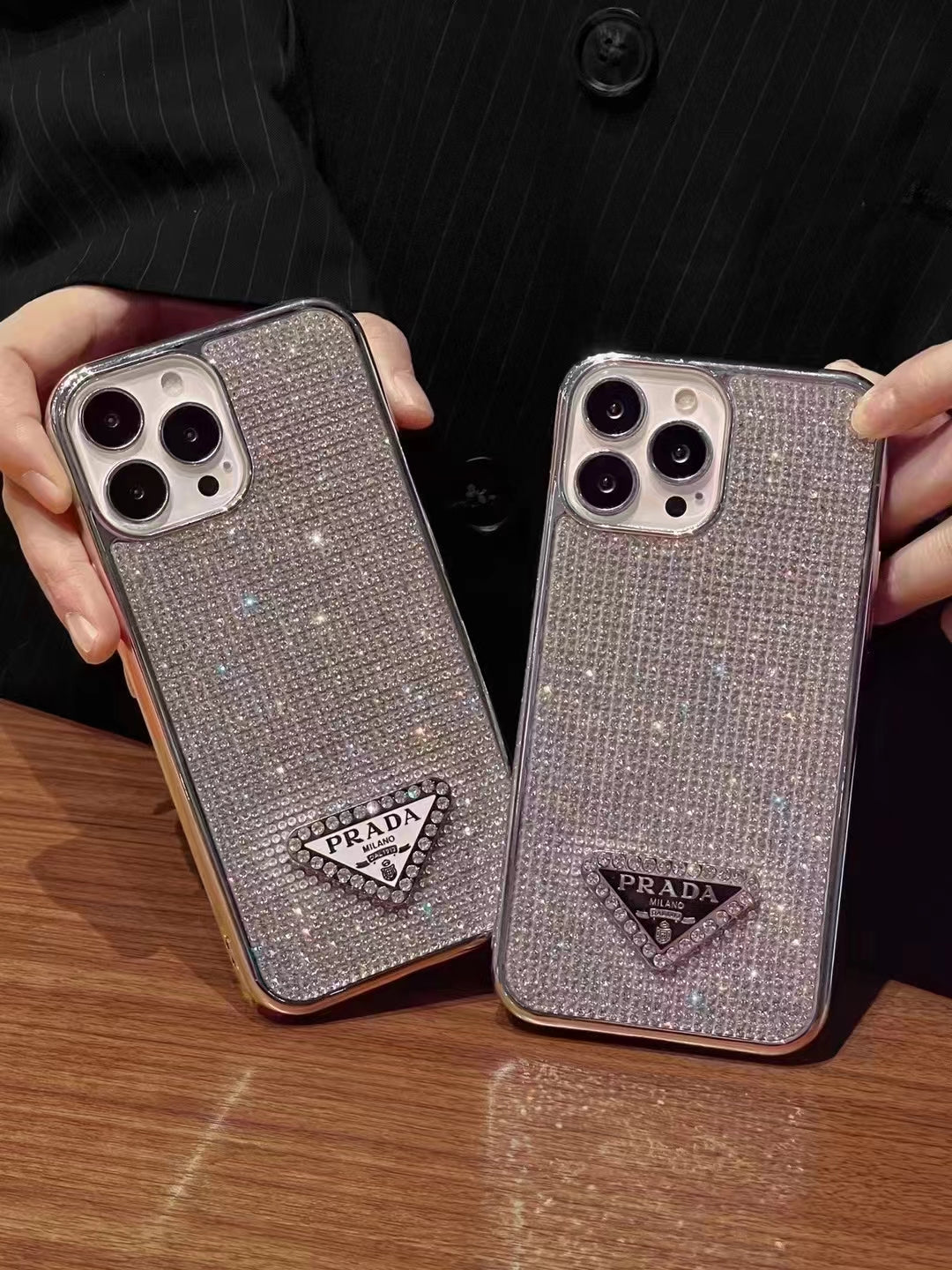 Luxury PR Diamond iPhone Case – Elegant Sparkling Design