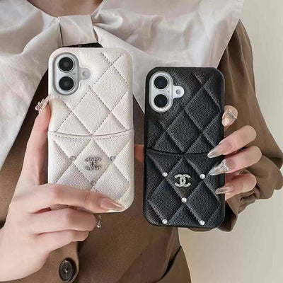 Quilted Luxury iPhone Case with CC-Inspired Design