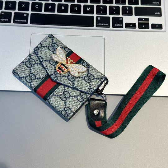 Luxury Bee Emblem Mini Wallet