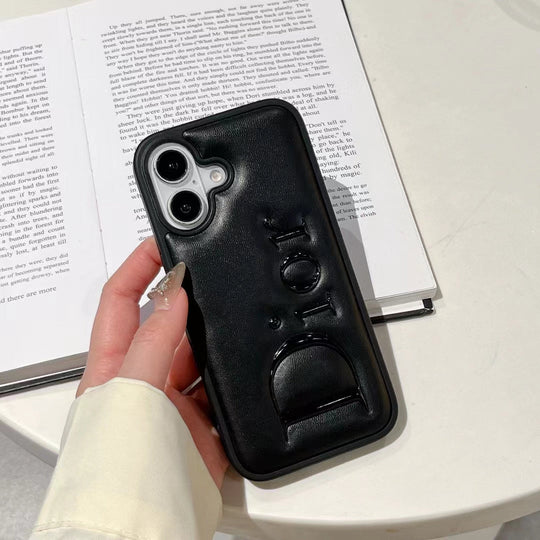 Elegant 3D Lettering iPhone Case – Soft Touch Protective Cover