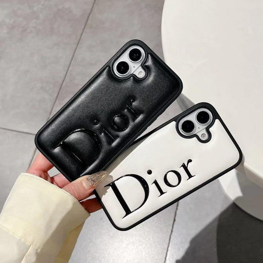Elegant 3D Lettering iPhone Case – Soft Touch Protective Cover