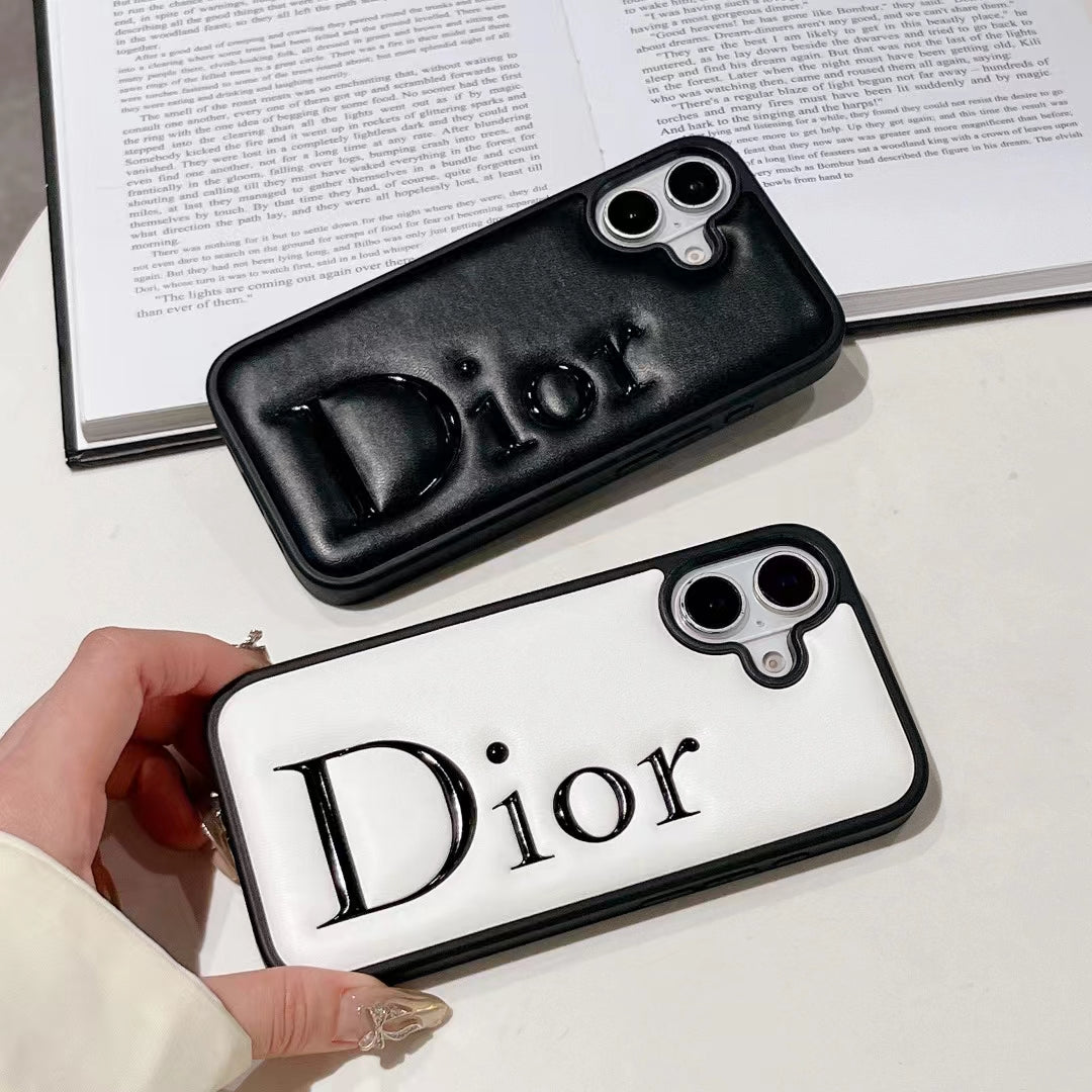 Elegant 3D Lettering iPhone Case – Soft Touch Protective Cover