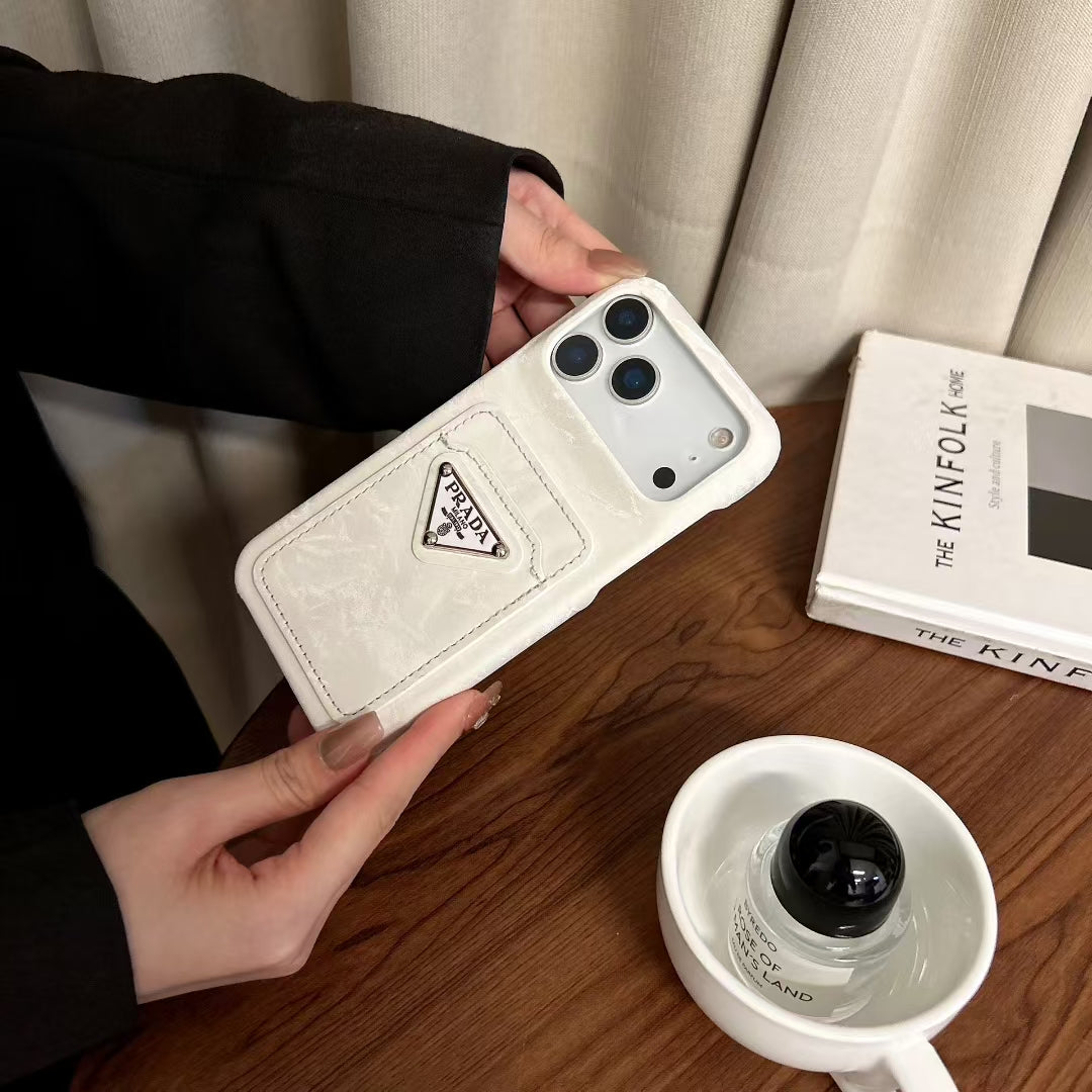 Luxury Monogram Phone Case with Card Holder