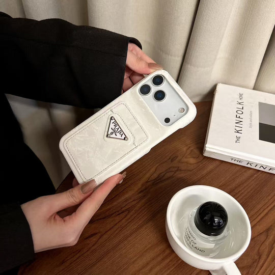 Luxury Monogram Phone Case with Card Holder