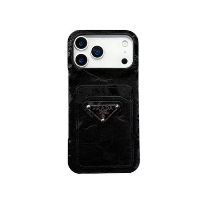Luxury PR Monogram Phone Case with Card Holder