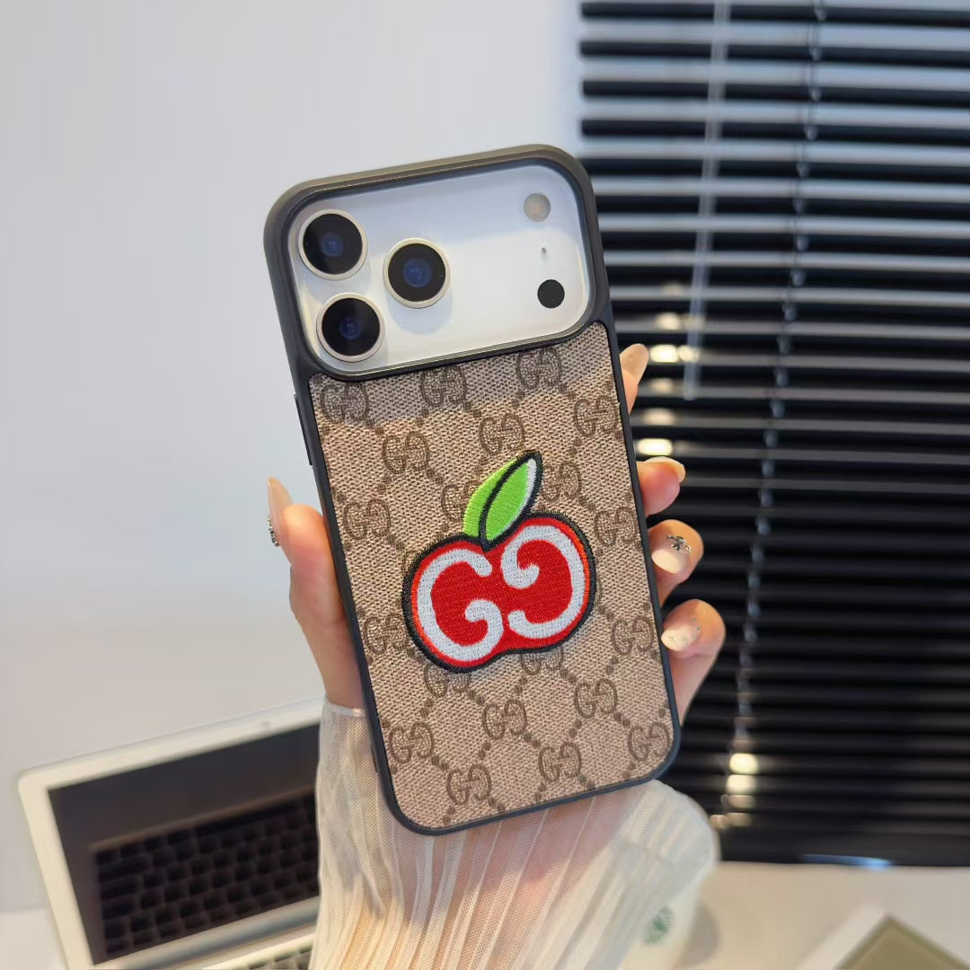 Luxury GG Embroidered Phone Case Collection