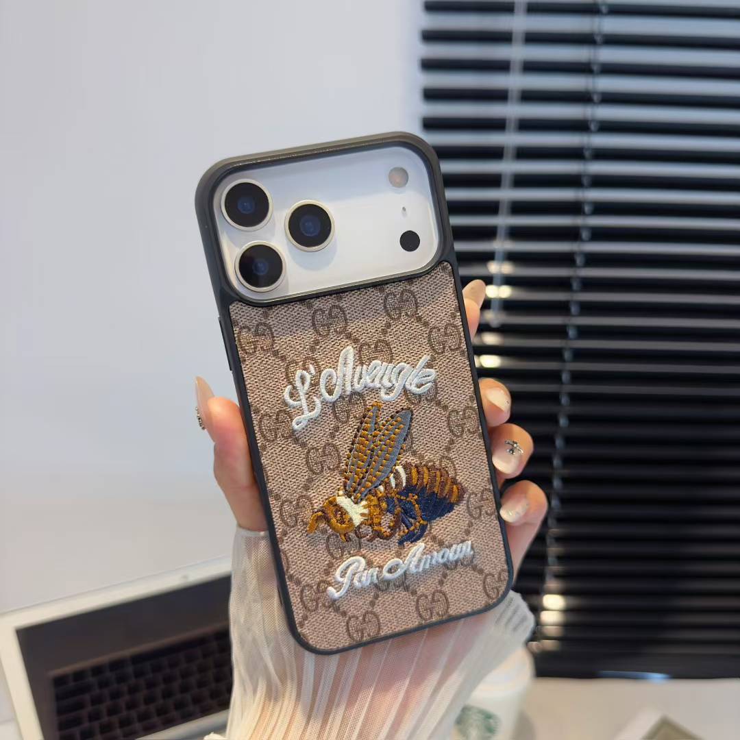 Luxury GG Embroidered Phone Case Collection