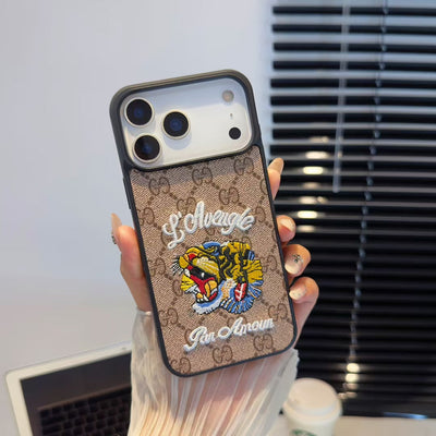 Luxury GG Embroidered Phone Case Collection